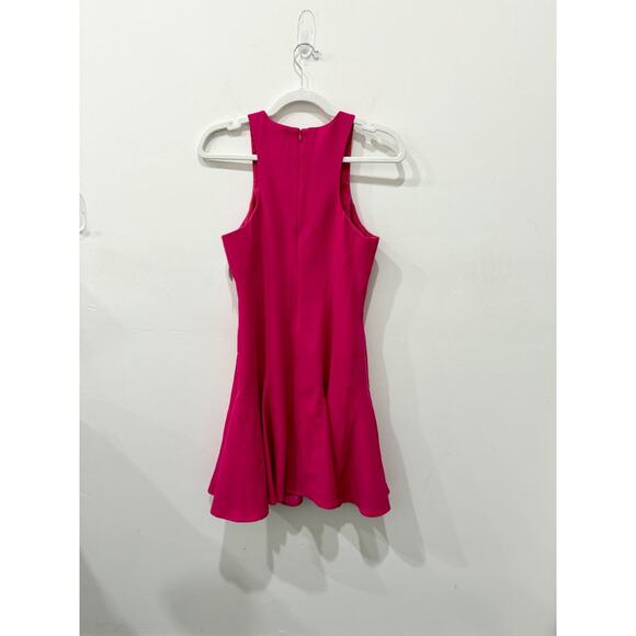 NWT Trina Turk Jeri Sleeveless Fit & Flare Mini Dress Fuchsia Pink Womens Size 4 - Picture 3 of 6